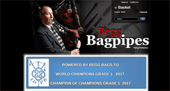 Desktop Screenshot of beggbagpipes.com